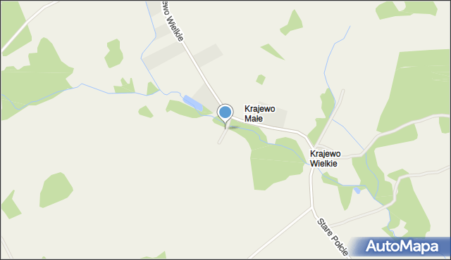 Krajewo Małe, Krajewo Małe, mapa Krajewo Małe