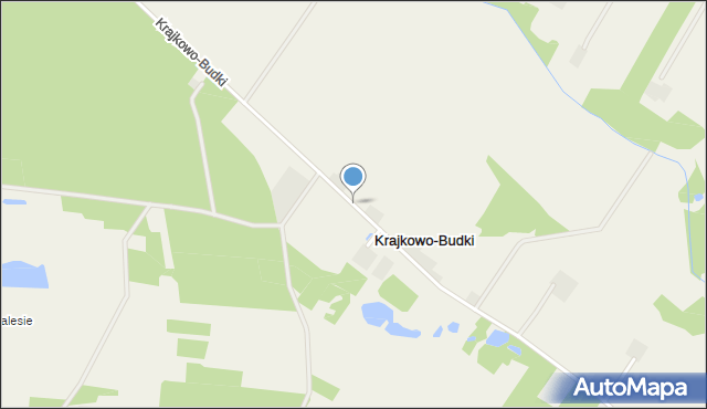 Krajkowo-Budki, Krajkowo-Budki, mapa Krajkowo-Budki