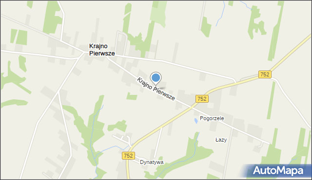 Krajno Pierwsze, Krajno Pierwsze, mapa Krajno Pierwsze