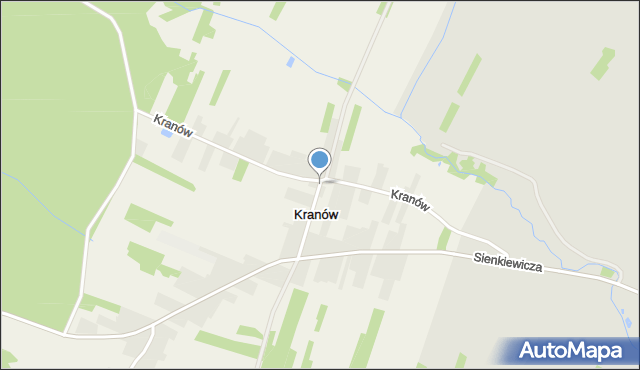 Kranów, Kranów, mapa Kranów