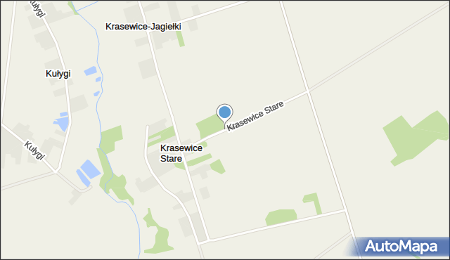 Krasewice Stare, Krasewice Stare, mapa Krasewice Stare