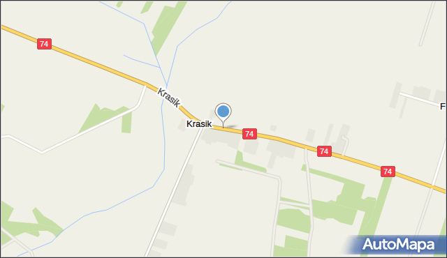 Krasik, Krasik, mapa Krasik