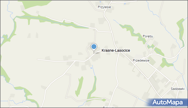 Krasne-Lasocice, Krasne-Lasocice, mapa Krasne-Lasocice