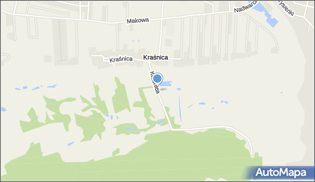 Kraśnica gmina Golina, Kraśnica, mapa Kraśnica gmina Golina