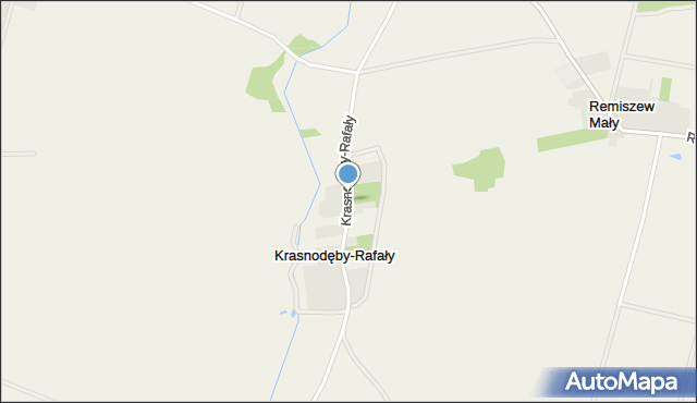 Krasnodęby-Rafały, Krasnodęby-Rafały, mapa Krasnodęby-Rafały