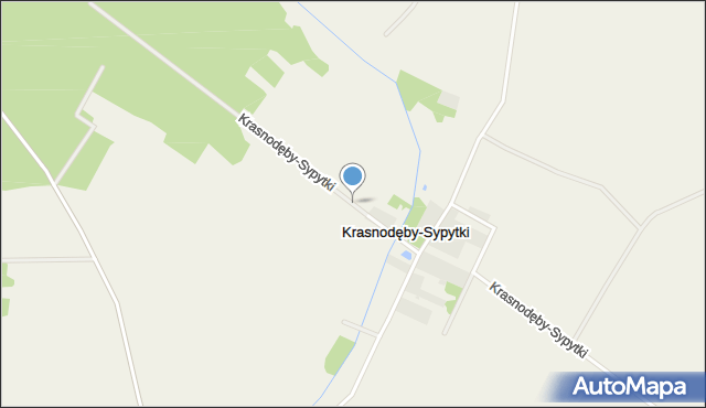 Krasnodęby-Sypytki, Krasnodęby-Sypytki, mapa Krasnodęby-Sypytki