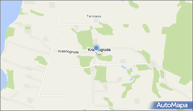 Krasnogruda, Krasnogruda, mapa Krasnogruda