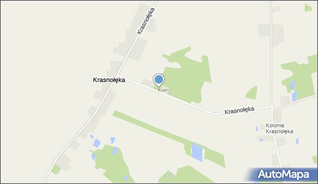 Krasnołęka, Krasnołęka, mapa Krasnołęka