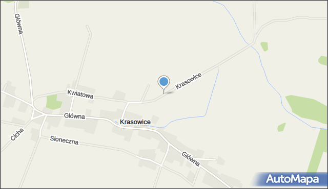 Krasowice, Krasowice, mapa Krasowice