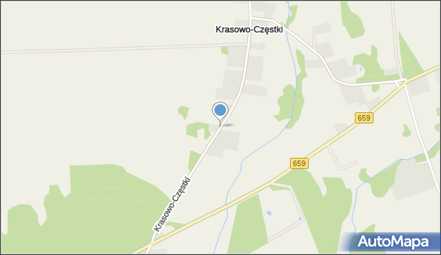 Krasowo-Częstki, Krasowo-Częstki, mapa Krasowo-Częstki