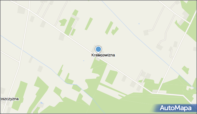 Krawcowizna, Krawcowizna, mapa Krawcowizna