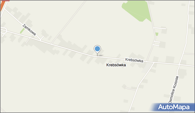 Krebsówka, Krebsówka, mapa Krebsówka