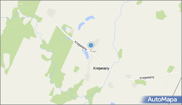 Krejwiany gmina Rutka-Tartak, Krejwiany, mapa Krejwiany gmina Rutka-Tartak