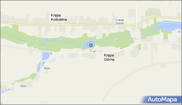 Krępa Górna, Krępa Górna, mapa Krępa Górna