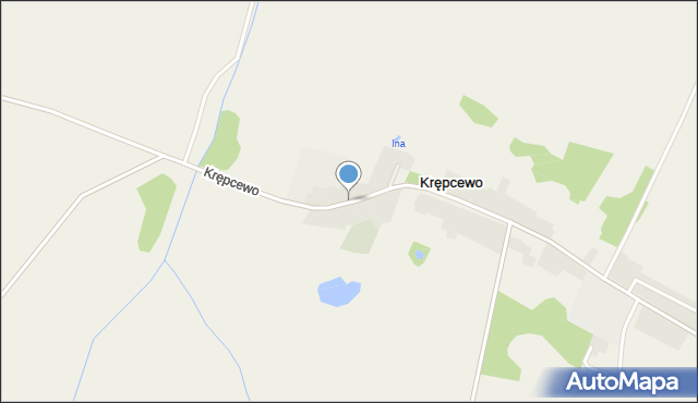 Krępcewo, Krępcewo, mapa Krępcewo