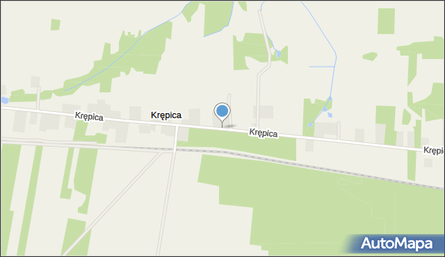 Krępica gmina Płońsk, Krępica, mapa Krępica gmina Płońsk