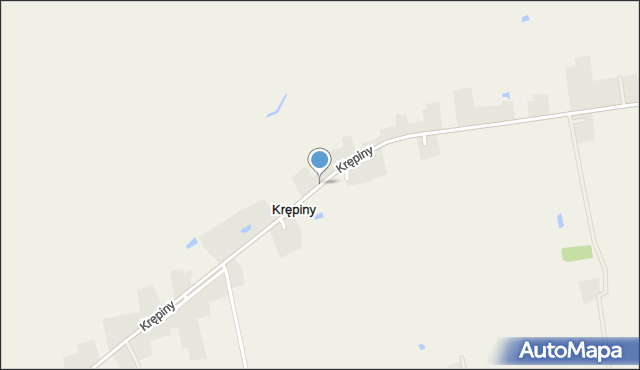 Krępiny, Krępiny, mapa Krępiny