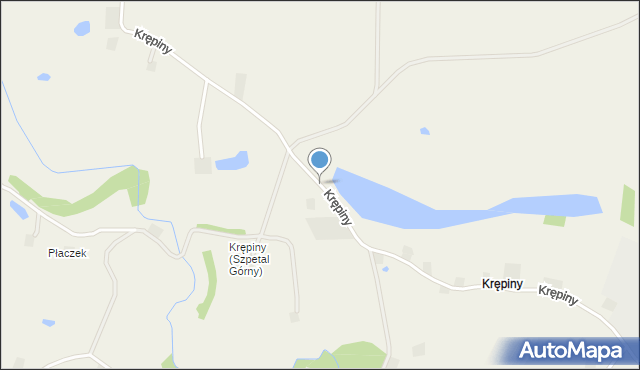 Krępiny Kolonia, Krępiny Kolonia, mapa Krępiny Kolonia