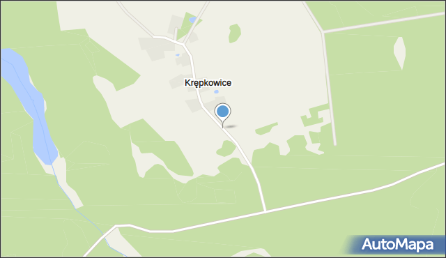 Krępkowice, Krępkowice, mapa Krępkowice