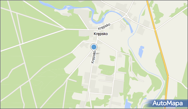 Krępsko gmina Szydłowo, Krępsko, mapa Krępsko gmina Szydłowo