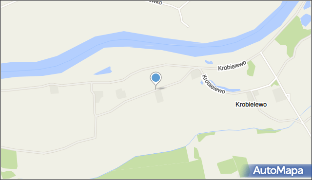 Krobielewo, Krobielewo, mapa Krobielewo