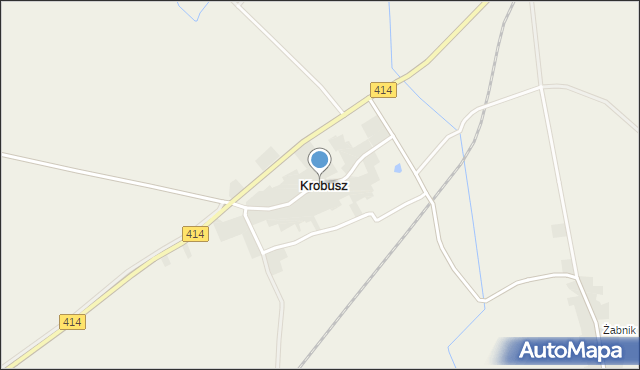 Krobusz, Krobusz, mapa Krobusz