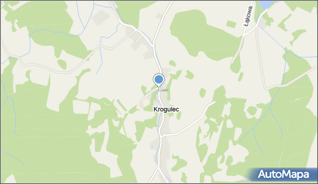 Krogulec gmina Mysłakowice, Krogulec, mapa Krogulec gmina Mysłakowice