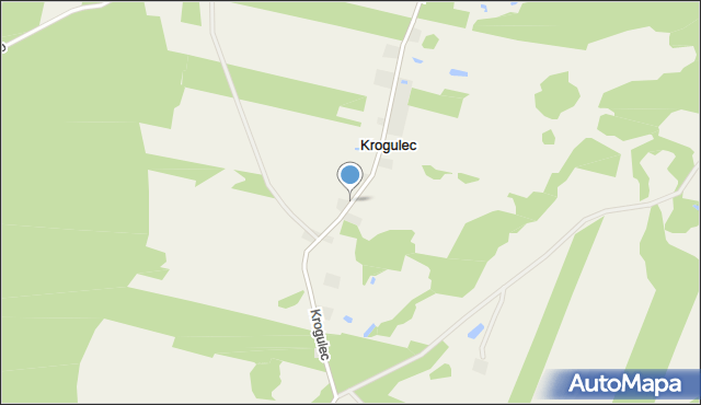Krogulec gmina Piotrków Kujawski, Krogulec, mapa Krogulec gmina Piotrków Kujawski