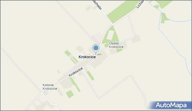 Krokocice, Krokocice, mapa Krokocice