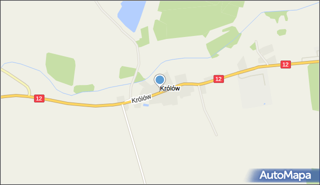 Królów, Królów, mapa Królów