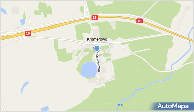 Kromerowo, Kromerowo, mapa Kromerowo