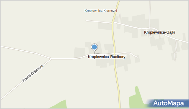 Kropiewnica-Racibory, Kropiewnica-Racibory, mapa Kropiewnica-Racibory