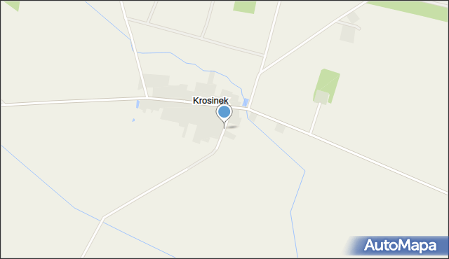 Krosinek, Krosinek, mapa Krosinek