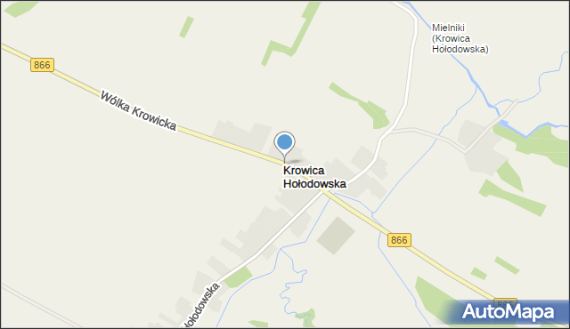 Krowica Hołodowska, Krowica Hołodowska, mapa Krowica Hołodowska