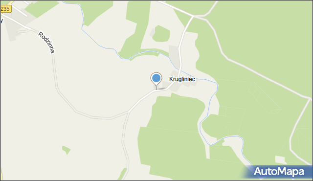 Krugliniec, Krugliniec, mapa Krugliniec