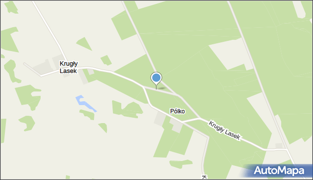 Krugły Lasek, Krugły Lasek, mapa Krugły Lasek