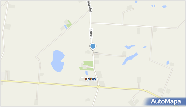 Krusin gmina Lisewo, Krusin, mapa Krusin gmina Lisewo