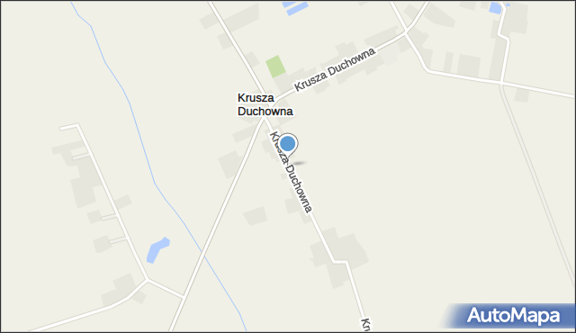 Krusza Duchowna, Krusza Duchowna, mapa Krusza Duchowna