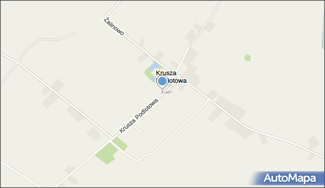 Krusza Podlotowa, Krusza Podlotowa, mapa Krusza Podlotowa