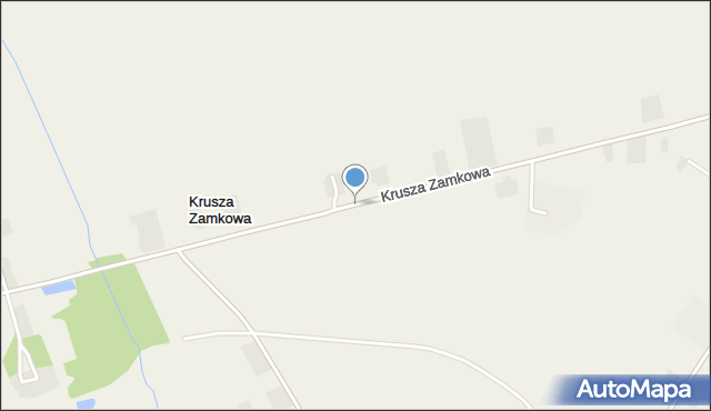 Krusza Zamkowa, Krusza Zamkowa, mapa Krusza Zamkowa