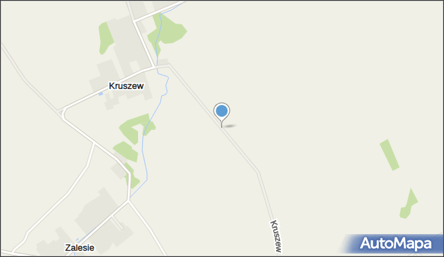 Kruszew gmina Korytnica, Kruszew, mapa Kruszew gmina Korytnica