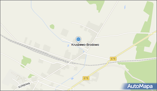 Kruszewo-Brodowo, Kruszewo-Brodowo, mapa Kruszewo-Brodowo