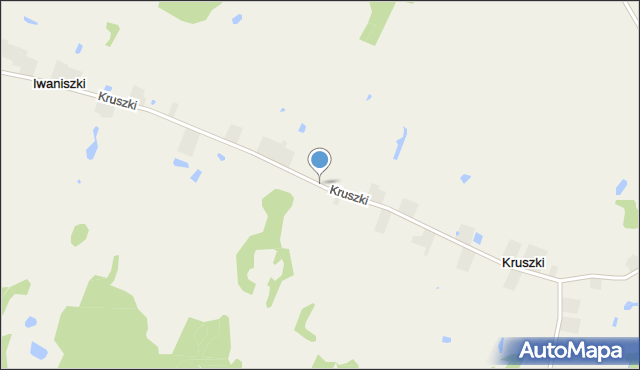 Kruszki gmina Przerośl, Kruszki, mapa Kruszki gmina Przerośl