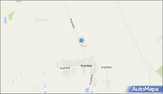 Krynica gmina Trzcianne, Krynica, mapa Krynica gmina Trzcianne