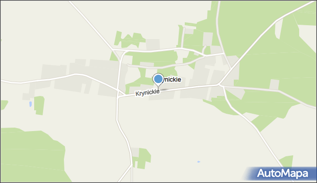 Krynickie, Krynickie, mapa Krynickie
