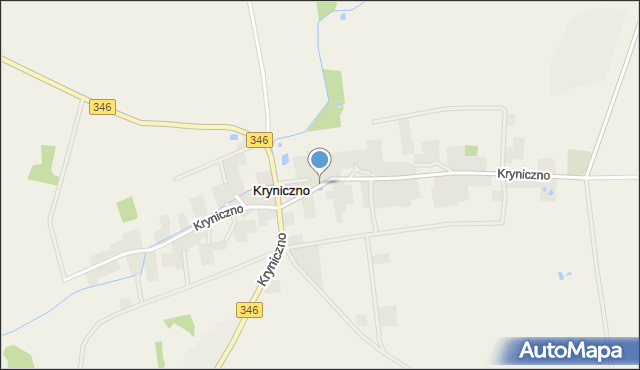 Kryniczno gmina Środa Śląska, Kryniczno, mapa Kryniczno gmina Środa Śląska