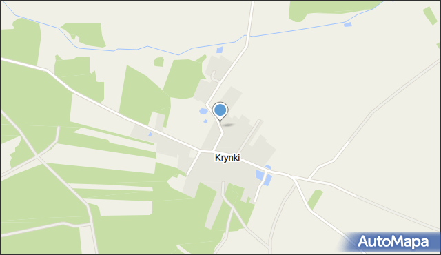 Krynki gmina Paprotnia, Krynki, mapa Krynki gmina Paprotnia