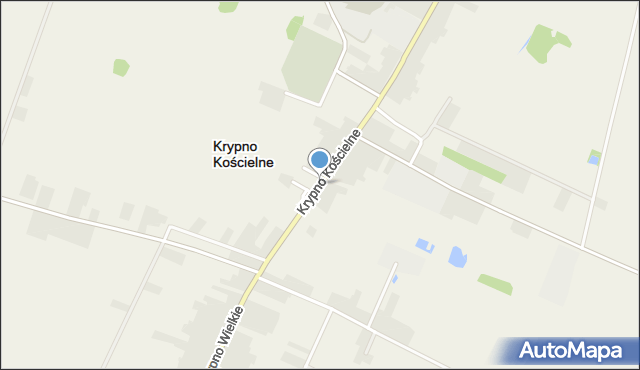 Krypno Kościelne, Krypno Kościelne, mapa Krypno Kościelne