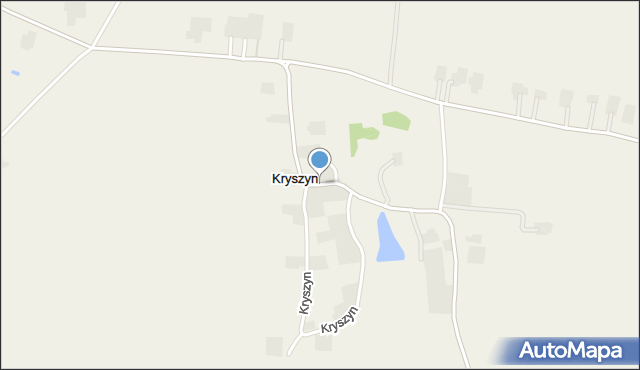 Kryszyn, Kryszyn, mapa Kryszyn