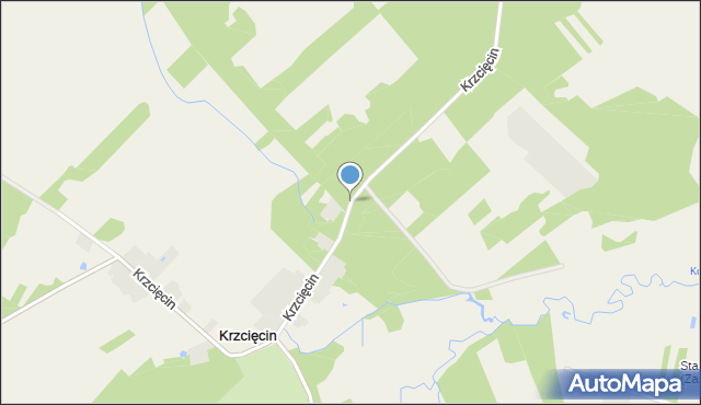 Krzcięcin, Krzcięcin, mapa Krzcięcin